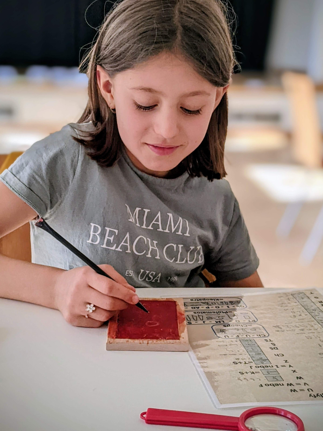 vosková tabulka skal