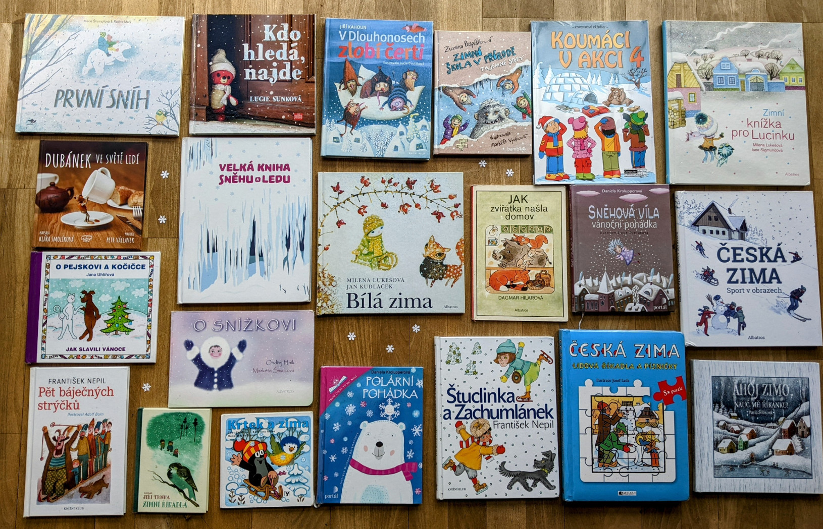 zimní typy z knihovničky skal